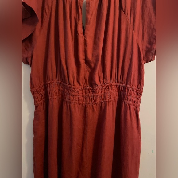 Tahari NWT Wide Leg Cap Sleeve Linen Blend Jumpsuit Size Extra Large - Picture 8 of 12